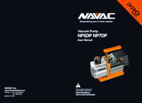 Thumbnail of document Manual - NP5DP Vacuum Pump, 5 CFM, 2-Stage, 15 Microns. Pro Series